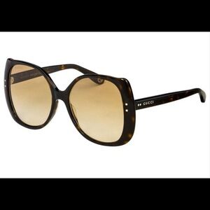 GUCCI GG0472SA 002 Butterfly Sunglasses